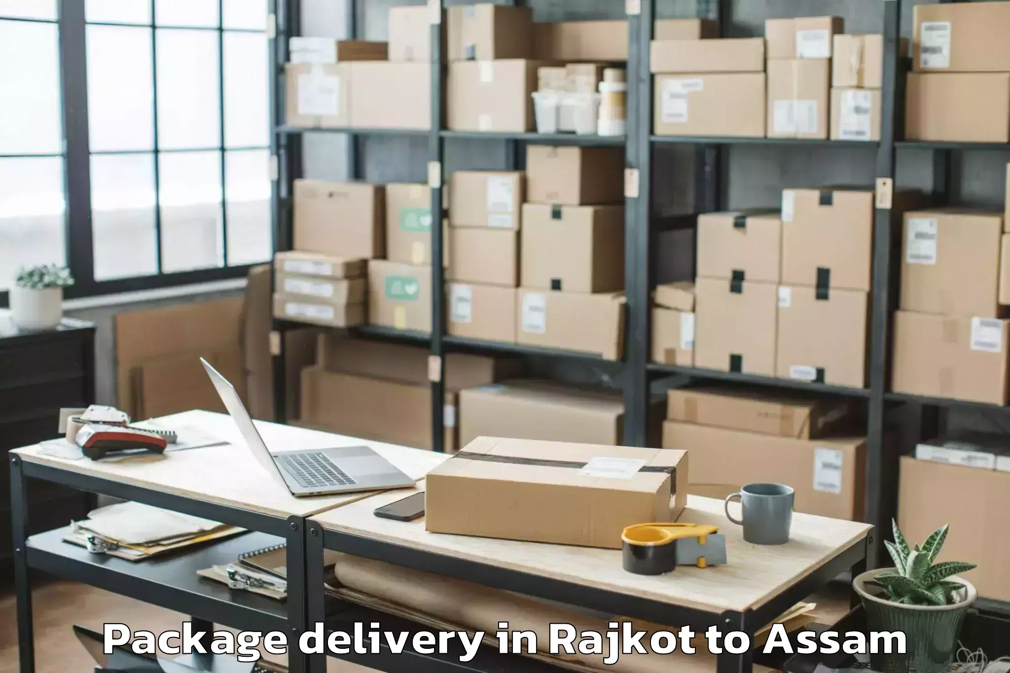 Affordable Rajkot to Khumtai Package Delivery